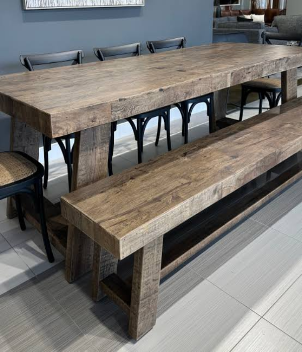 High bar wooden table